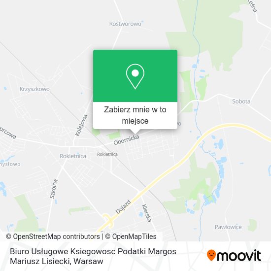 Mapa Biuro Usługowe Ksiegowosc Podatki Margos Mariusz Lisiecki