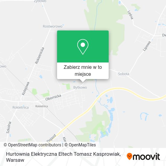 Mapa Hurtownia Elektryczna Eltech Tomasz Kasprowiak