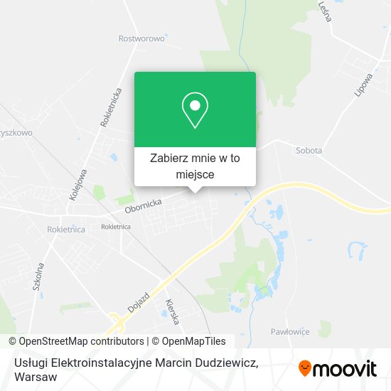 Mapa Usługi Elektroinstalacyjne Marcin Dudziewicz