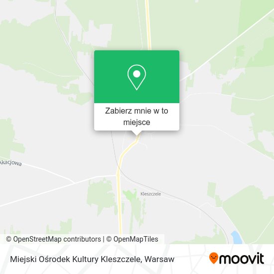 Mapa Miejski Ośrodek Kultury Kleszczele