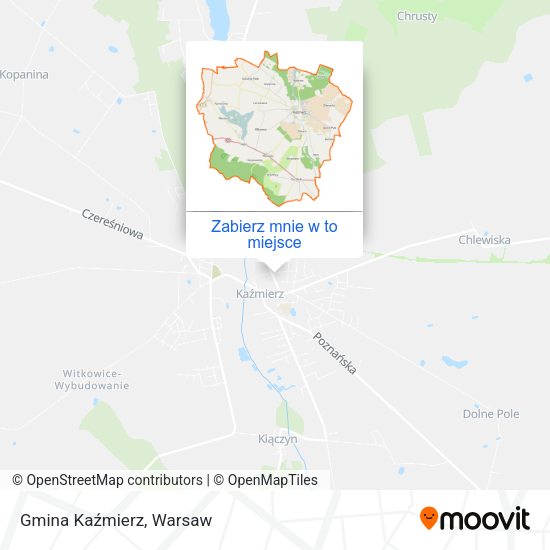 Mapa Gmina Kaźmierz