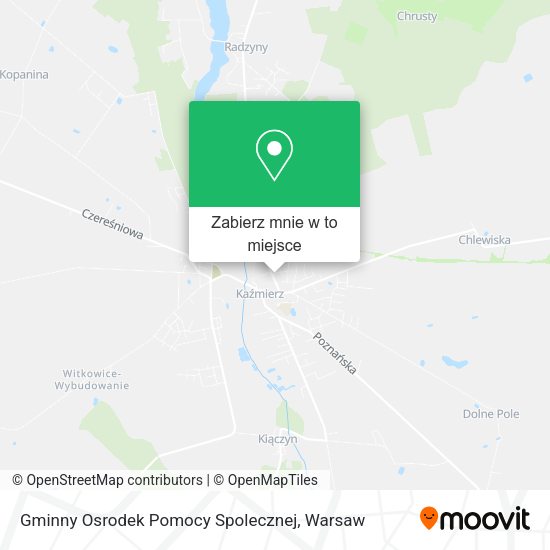 Mapa Gminny Osrodek Pomocy Spolecznej