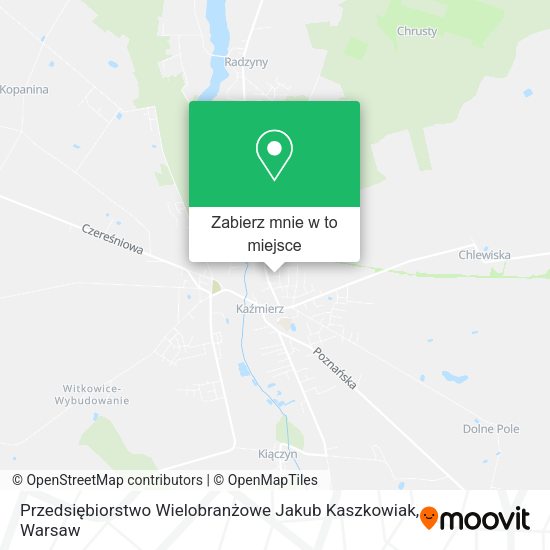 Mapa Przedsiębiorstwo Wielobranżowe Jakub Kaszkowiak