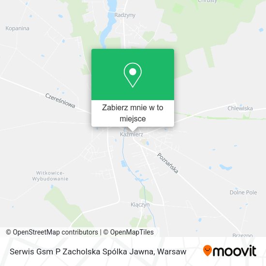 Mapa Serwis Gsm P Zacholska Spólka Jawna