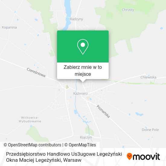 Mapa Przedsiębiorstwo Handlowo Us3ugowe Legeżyński Okna Maciej Legeżyński