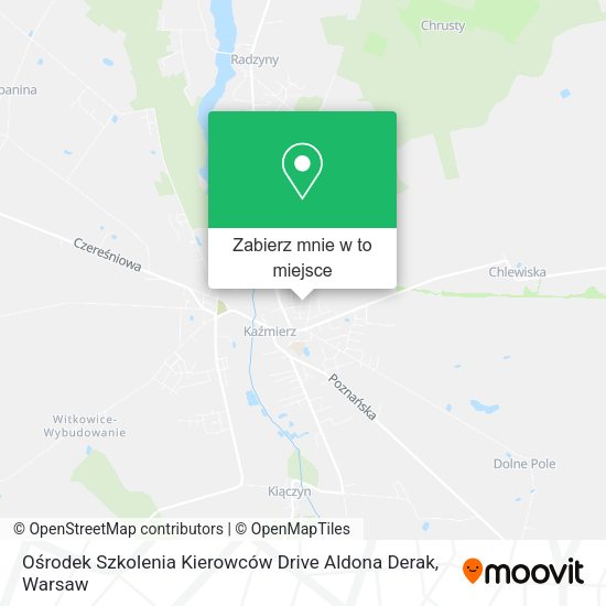 Mapa Ośrodek Szkolenia Kierowców Drive Aldona Derak