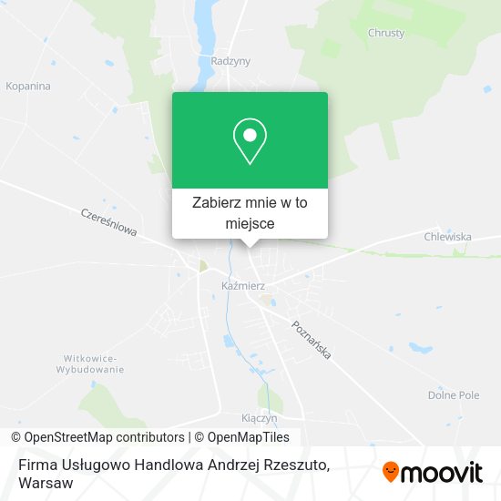 Mapa Firma Usługowo Handlowa Andrzej Rzeszuto