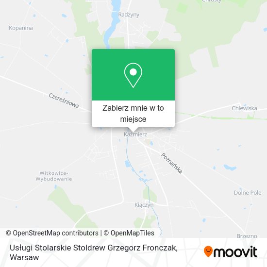 Mapa Usługi Stolarskie Stoldrew Grzegorz Fronczak