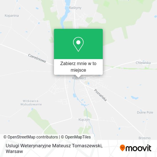 Mapa Uslugi Weterynaryjne Mateusz Tomaszewski