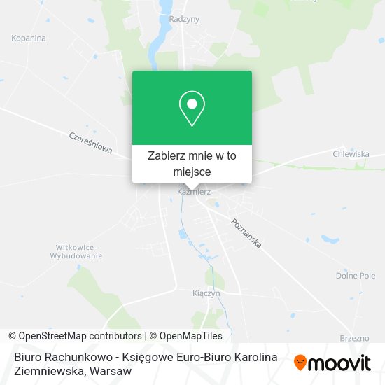 Mapa Biuro Rachunkowo - Księgowe Euro-Biuro Karolina Ziemniewska