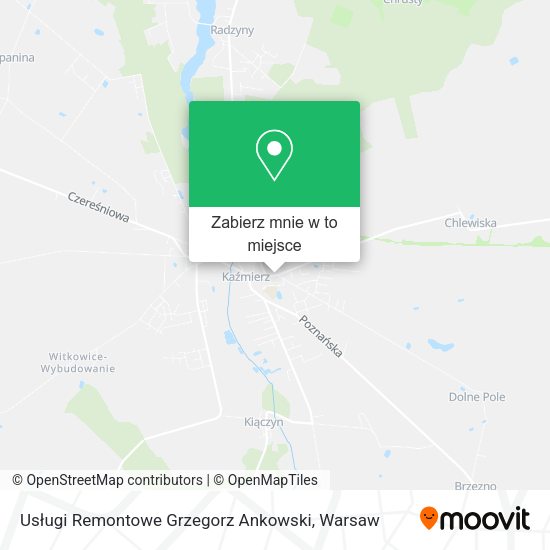 Mapa Usługi Remontowe Grzegorz Ankowski