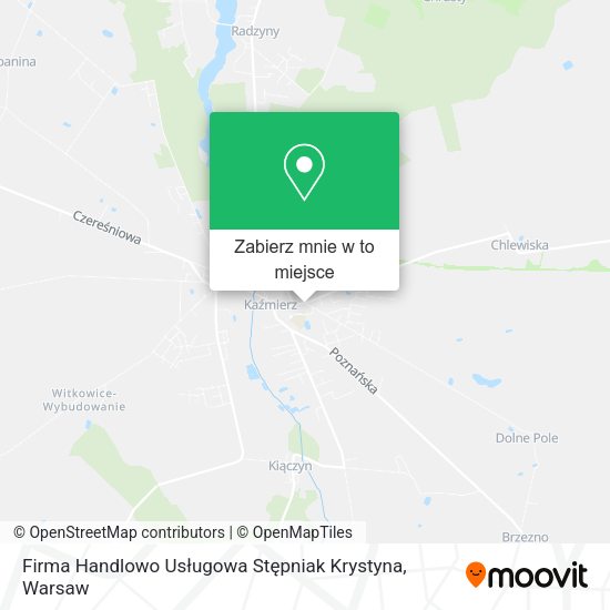 Mapa Firma Handlowo Usługowa Stępniak Krystyna