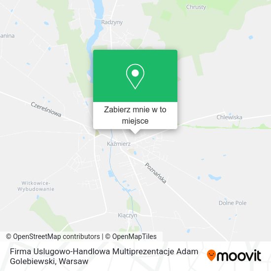 Mapa Firma Uslugowo-Handlowa Multiprezentacje Adam Golebiewski