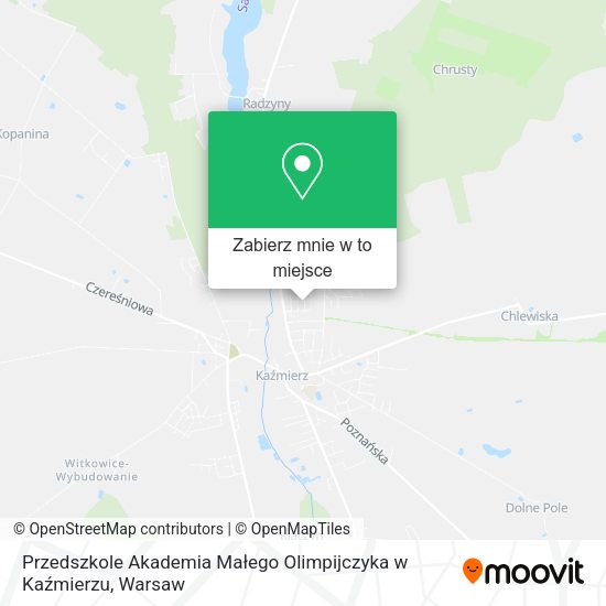 Mapa Przedszkole Akademia Małego Olimpijczyka w Kaźmierzu