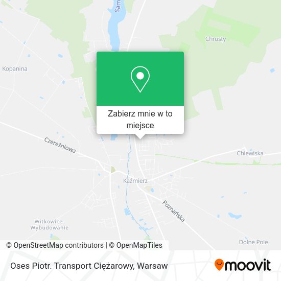 Mapa Oses Piotr. Transport Ciężarowy