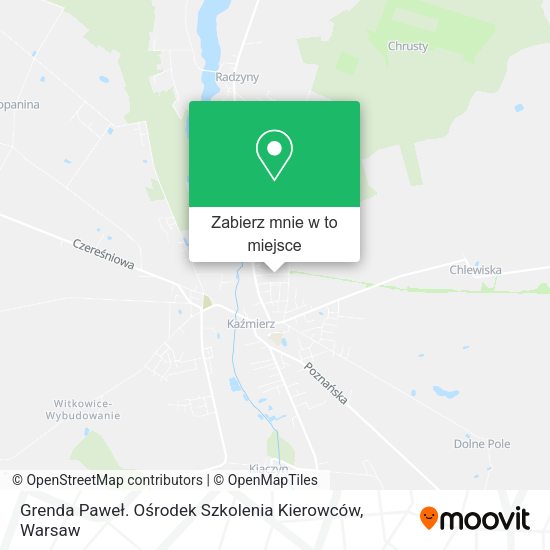 Mapa Grenda Paweł. Ośrodek Szkolenia Kierowców