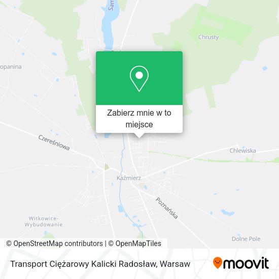 Mapa Transport Ciężarowy Kalicki Radosław