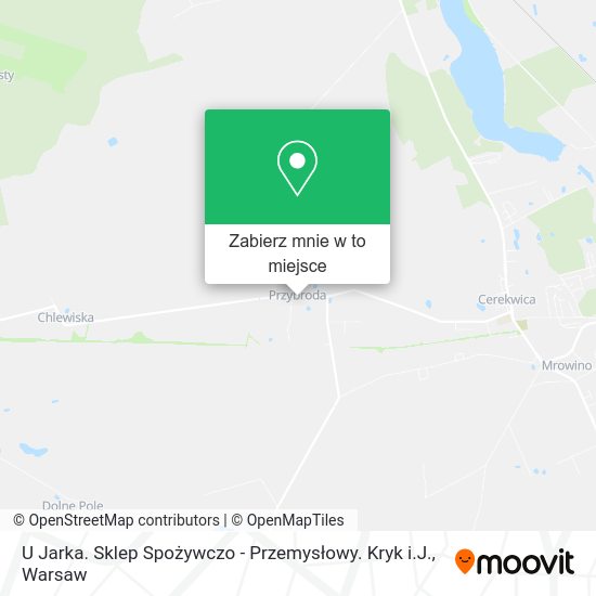 Mapa U Jarka. Sklep Spożywczo - Przemysłowy. Kryk i.J.