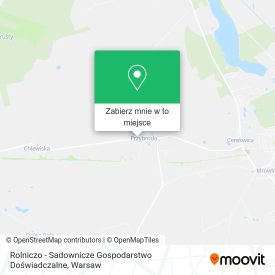 Mapa Rolniczo - Sadownicze Gospodarstwo Doświadczalne