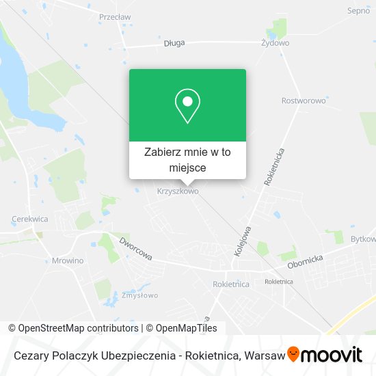 Mapa Cezary Polaczyk Ubezpieczenia - Rokietnica