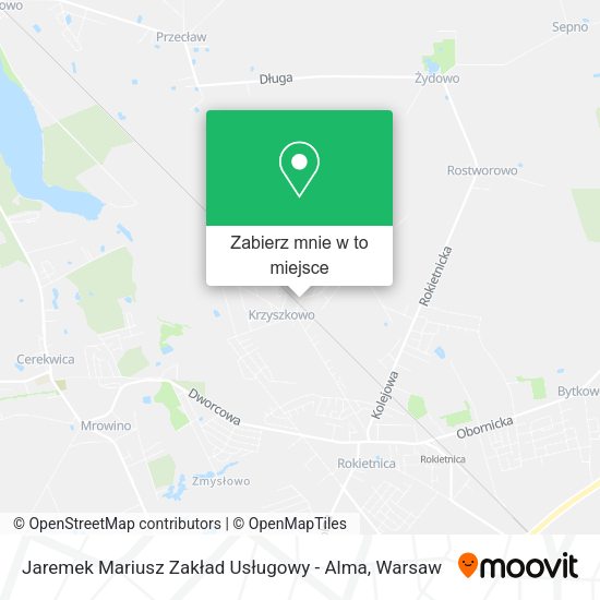 Mapa Jaremek Mariusz Zakład Usługowy - Alma