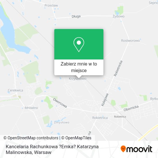 Mapa Kancelaria Rachunkowa ?Emka? Katarzyna Malinowska