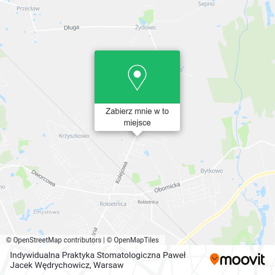 Mapa Indywidualna Praktyka Stomatologiczna Paweł Jacek Wędrychowicz