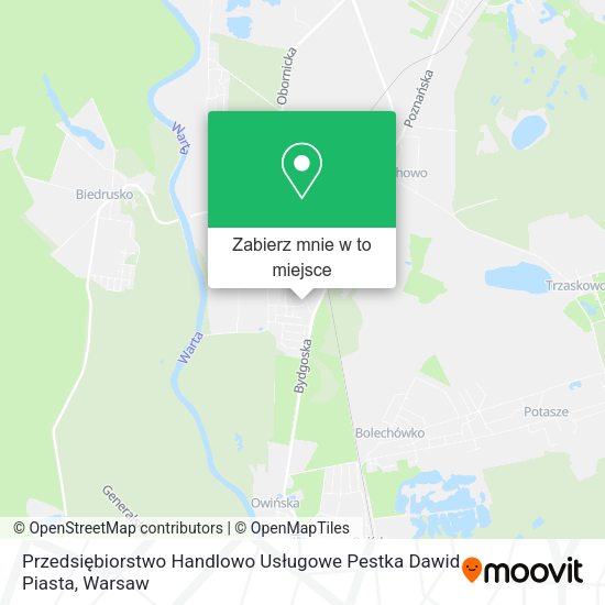 Mapa Przedsiębiorstwo Handlowo Usługowe Pestka Dawid Piasta