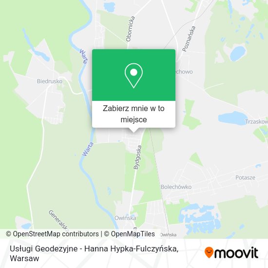 Mapa Usługi Geodezyjne - Hanna Hypka-Fulczyńska