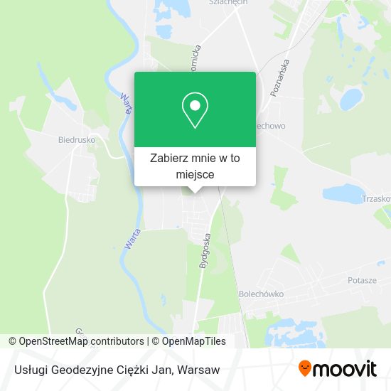 Mapa Usługi Geodezyjne Ciężki Jan