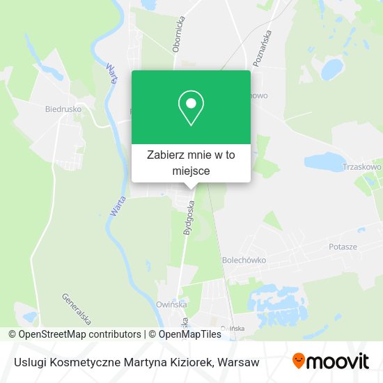 Mapa Uslugi Kosmetyczne Martyna Kiziorek