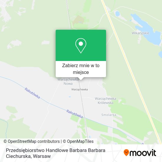 Mapa Przedsiębiorstwo Handlowe Barbara Barbara Ciechurska