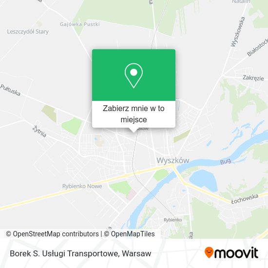 Mapa Borek S. Usługi Transportowe