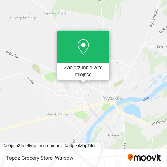 Mapa Topaz Grocery Store