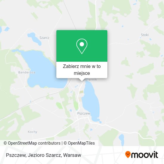 Mapa Pszczew, Jezioro Szarcz