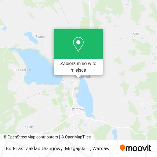 Mapa Bud-Las. Zakład Usługowy. Mizgajski T.