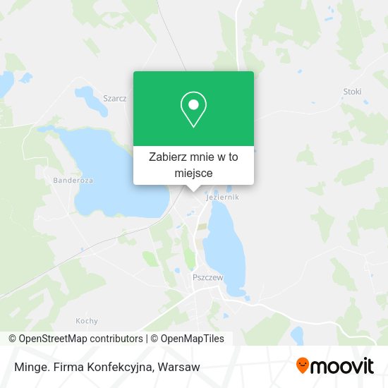 Mapa Minge. Firma Konfekcyjna