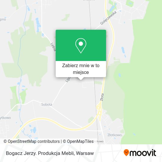 Mapa Bogacz Jerzy. Produkcja Mebli