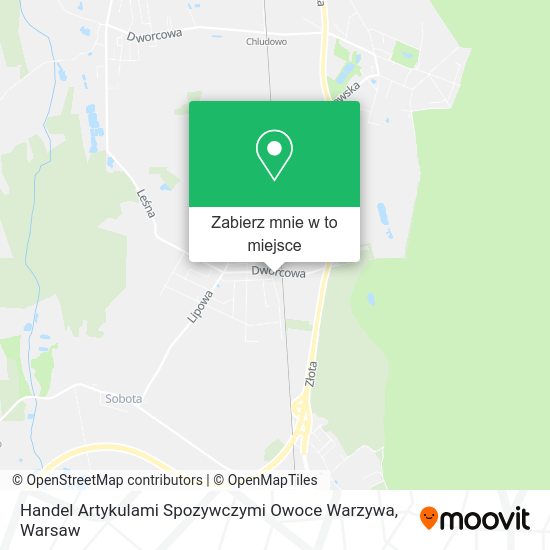 Mapa Handel Artykulami Spozywczymi Owoce Warzywa