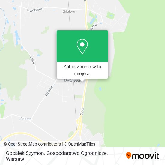 Mapa Gocałek Szymon. Gospodarstwo Ogrodnicze