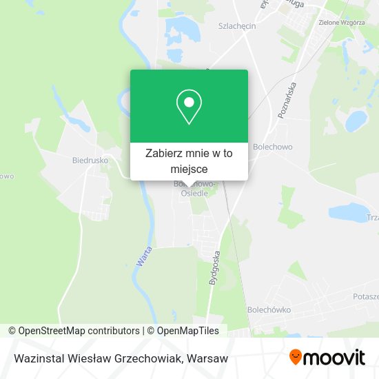 Mapa Wazinstal Wiesław Grzechowiak