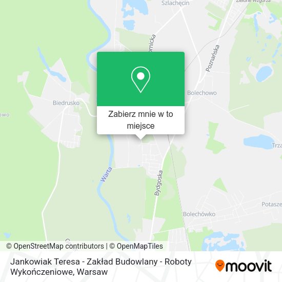 Mapa Jankowiak Teresa - Zakład Budowlany - Roboty Wykończeniowe