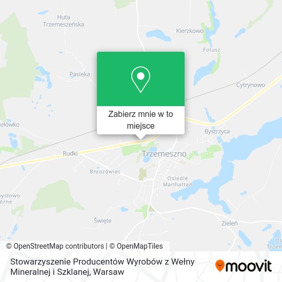 Mapa Stowarzyszenie Producentów Wyrobów z Wełny Mineralnej i Szklanej