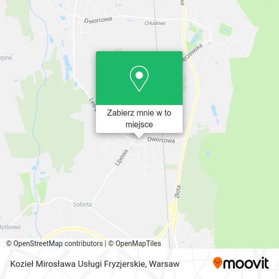 Mapa Kozieł Mirosława Usługi Fryzjerskie