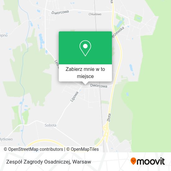 Mapa Zespół Zagrody Osadniczej