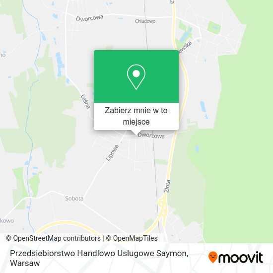 Mapa Przedsiebiorstwo Handlowo Uslugowe Saymon