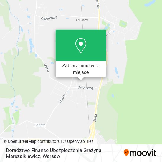 Mapa Doradztwo Finanse Ubezpieczenia Grażyna Marszałkiewicz