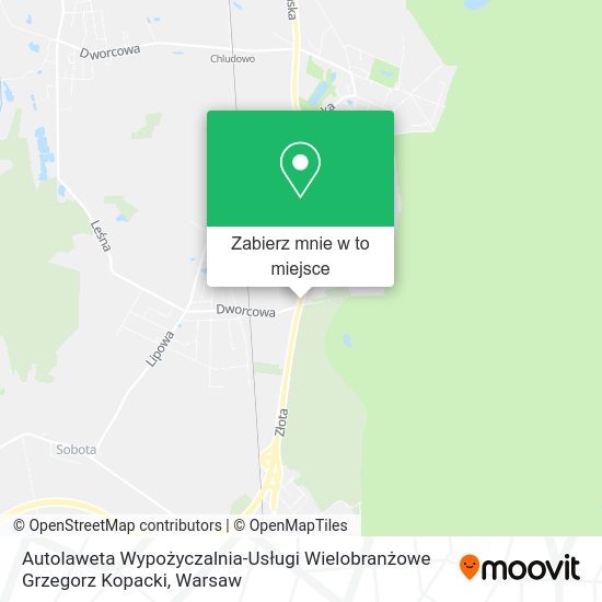 Mapa Autolaweta Wypożyczalnia-Usługi Wielobranżowe Grzegorz Kopacki