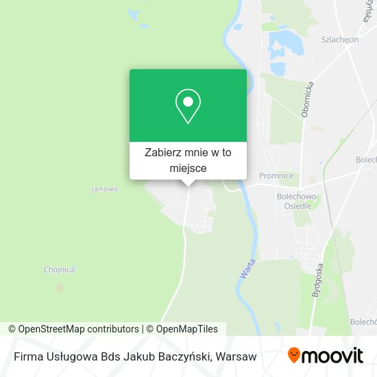 Mapa Firma Usługowa Bds Jakub Baczyński