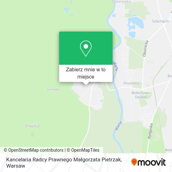 Mapa Kancelaria Radcy Prawnego Małgorzata Pietrzak